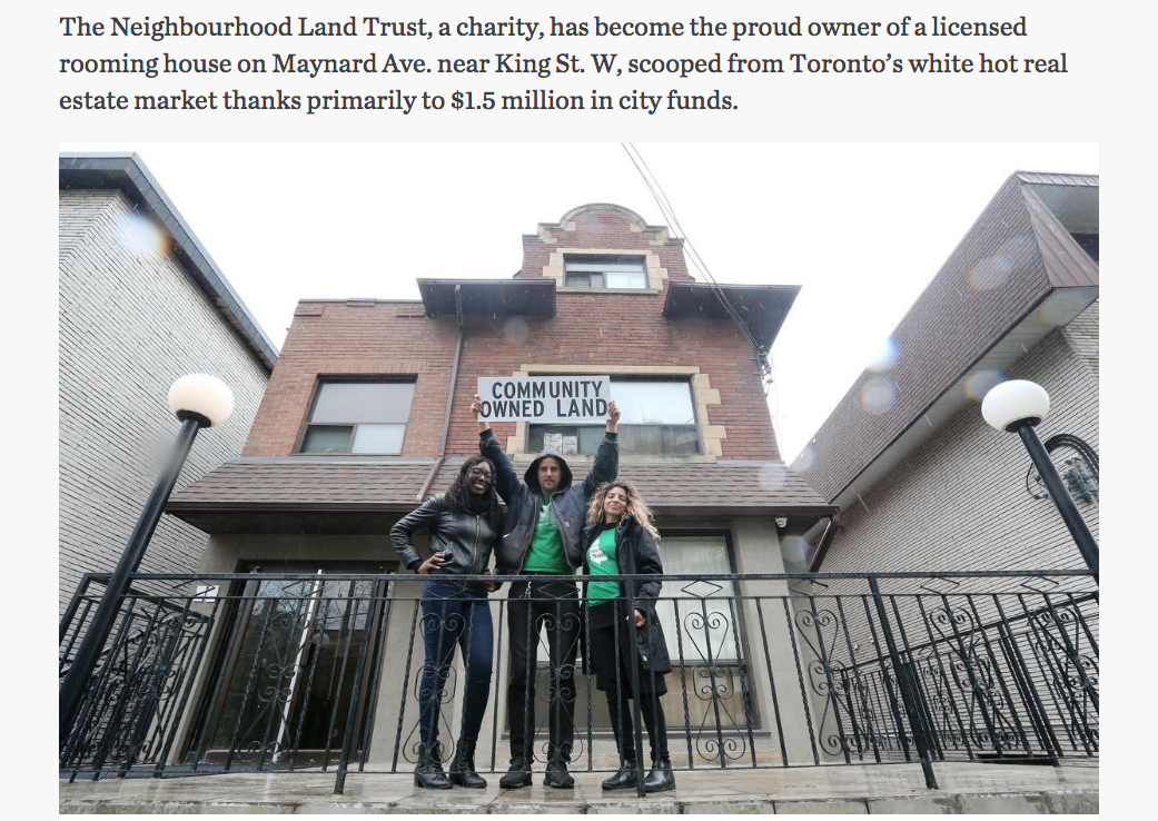 Parkdale Neighbourhood Land Trust Held Together