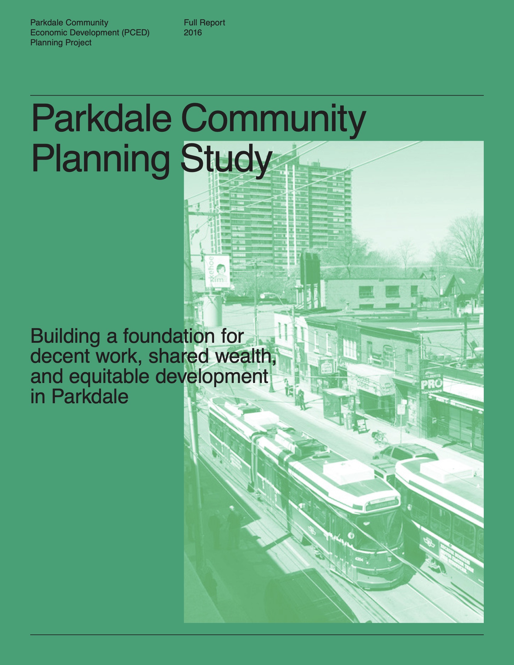 Parkdale Planning Study - Neighbourhood Land Trust